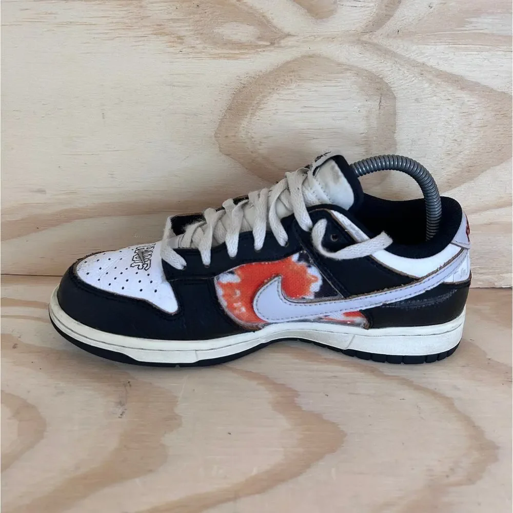 Nike SB Dunk Low Huf San Francisco Sneakers Black/White Big Kid's 6.5 FD8775-001